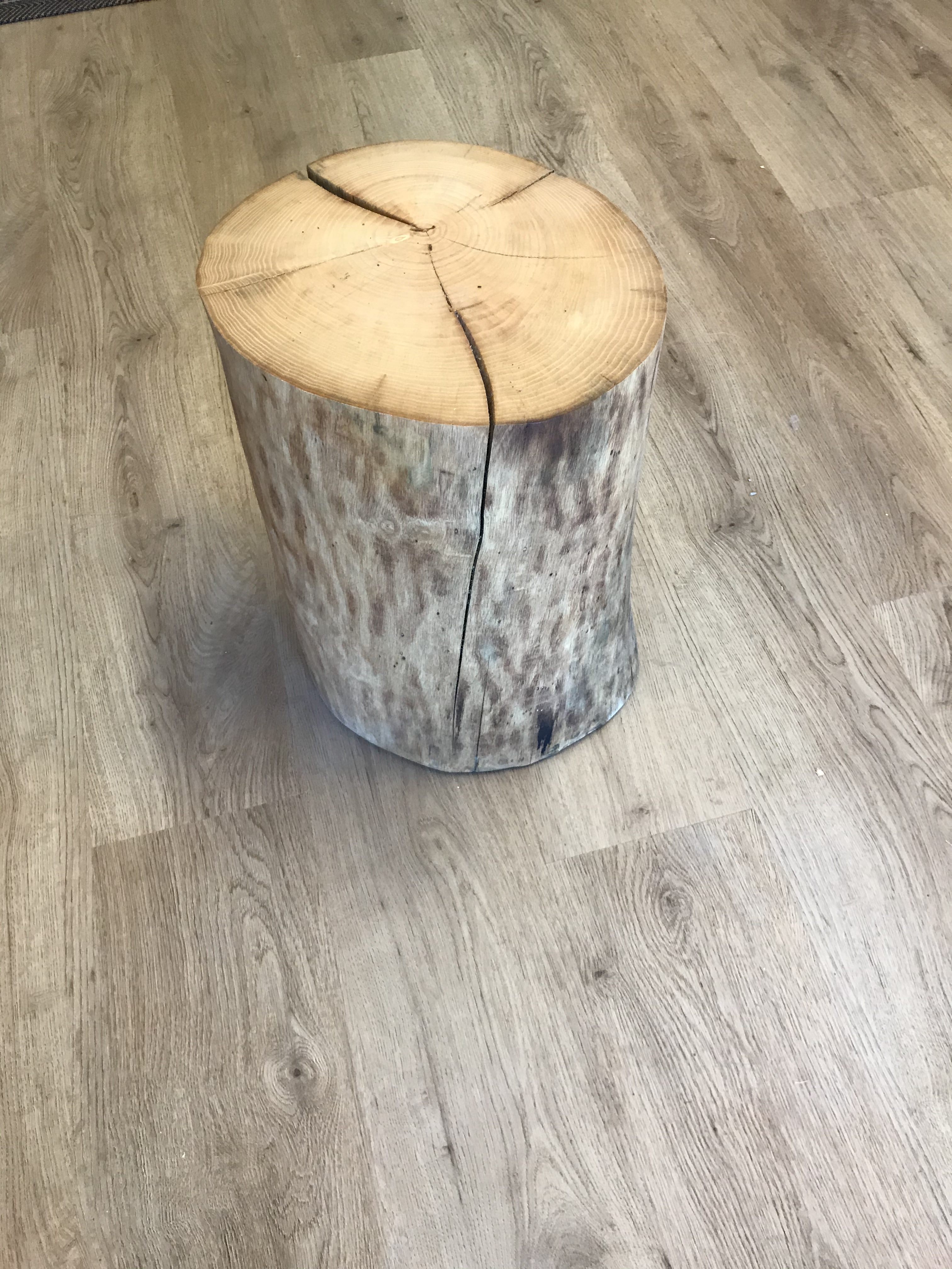 Tabouret Billot Rond en chêne massif – Image 5
