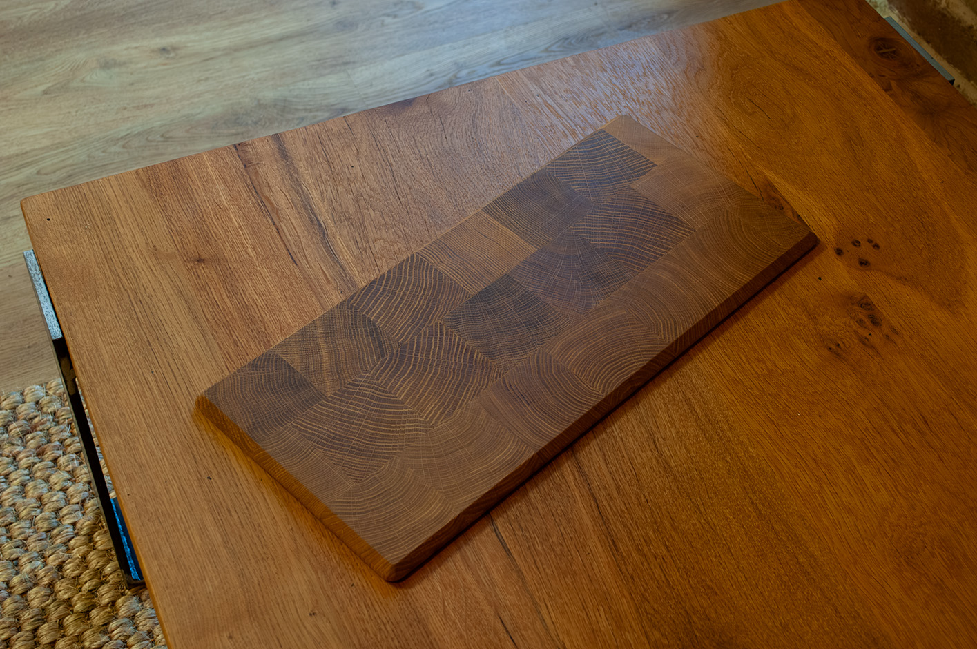 Dessous de plat rectangulaire en bois de bout personnalisable – Image 6