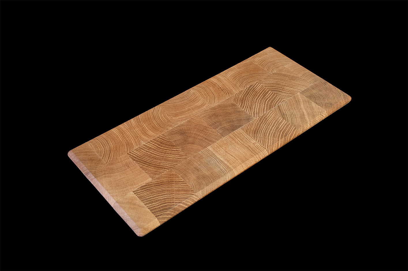 Dessous de plat rectangulaire en bois de bout personnalisable