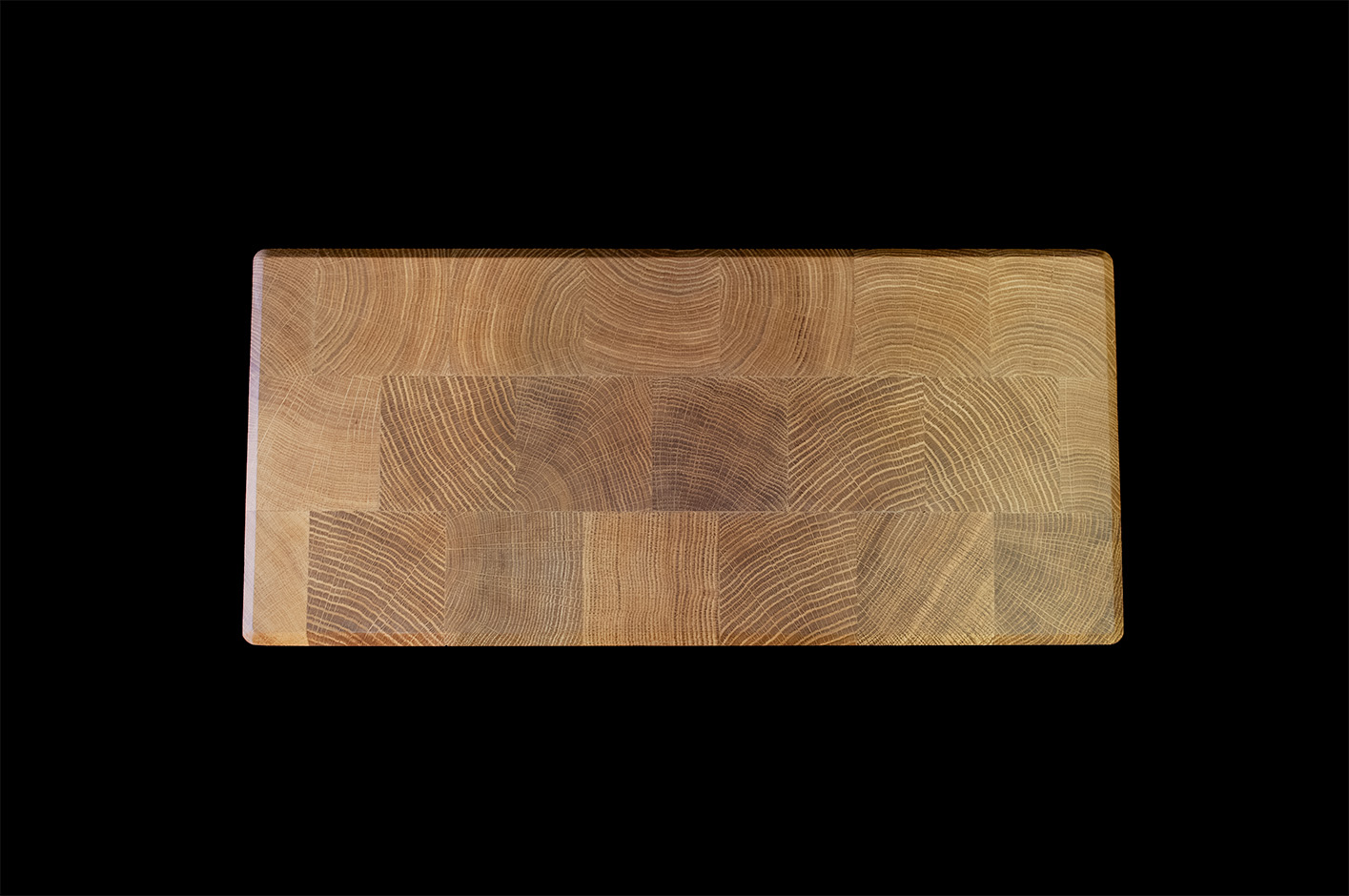 Dessous de plat rectangulaire en bois de bout personnalisable – Image 3