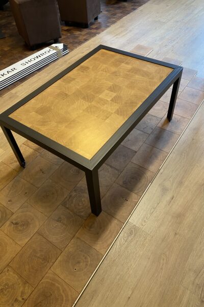 Table basse gigogne rectangulaire | Métal et bois