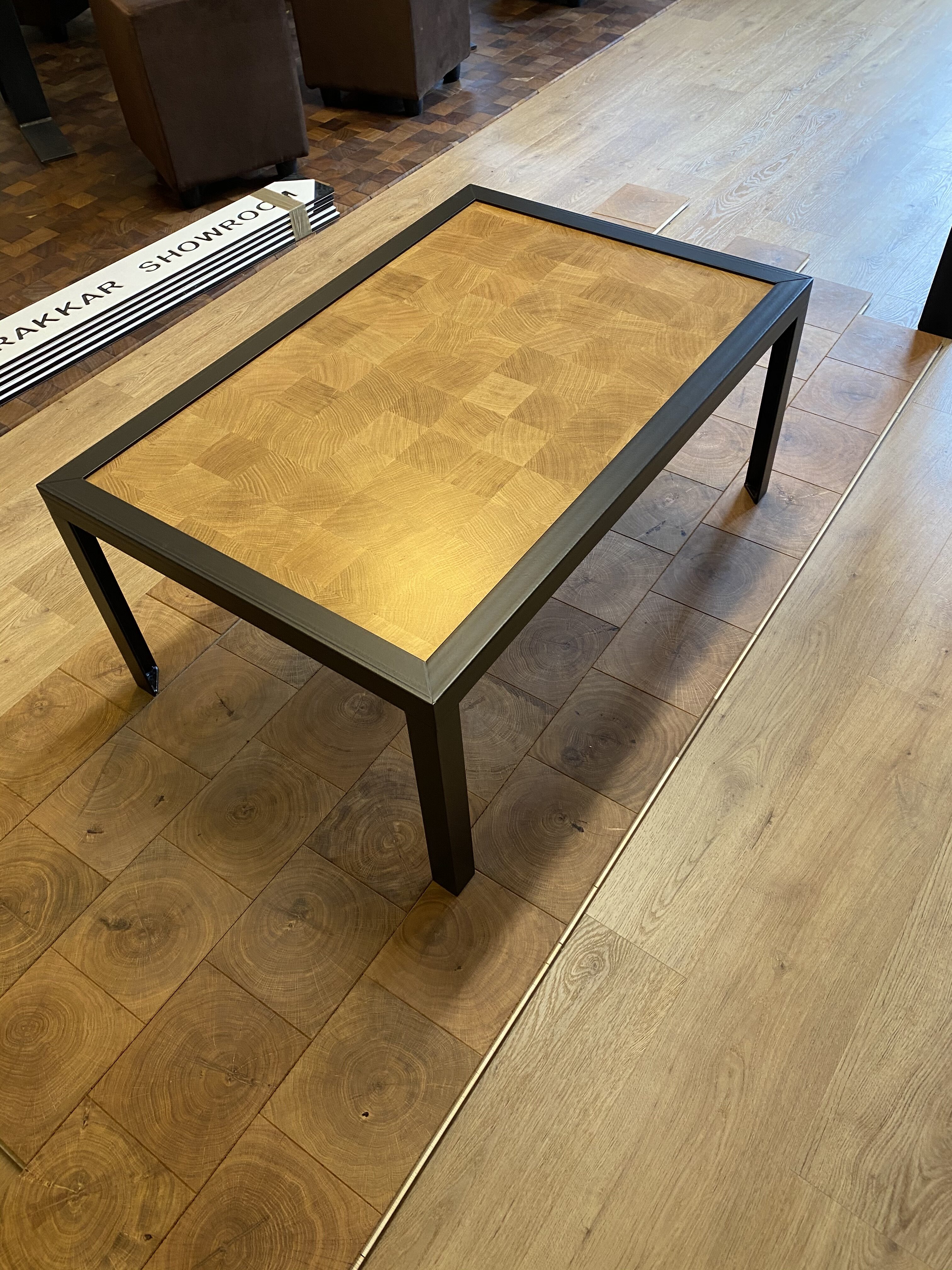 Table basse gigogne rectangulaire | Métal et bois
