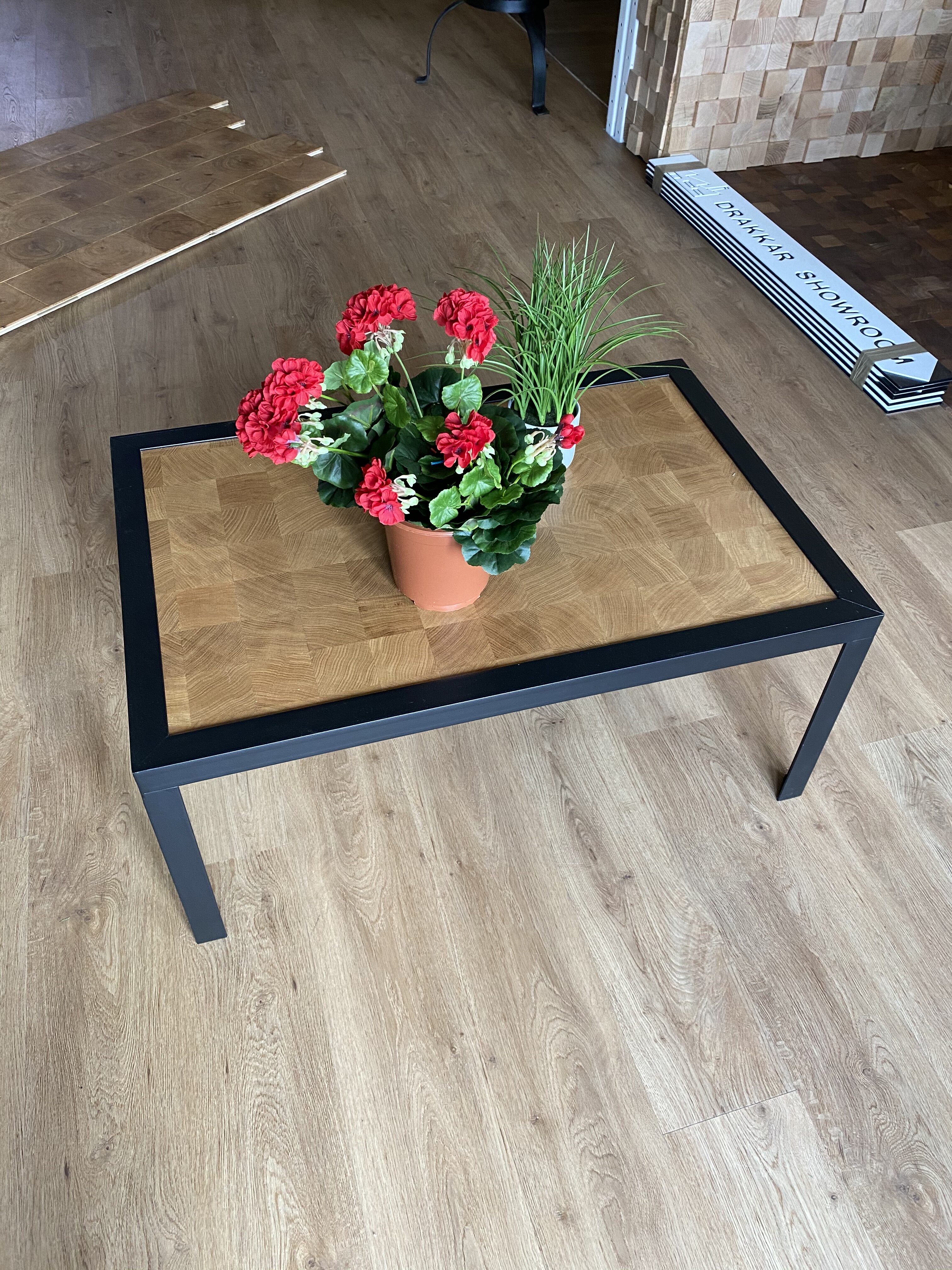 Table basse gigogne rectangulaire | Métal et bois – Image 4
