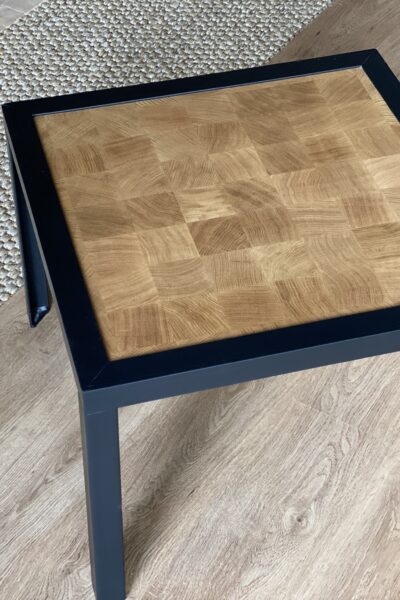 Table basse gigogne carré | Métal et bois