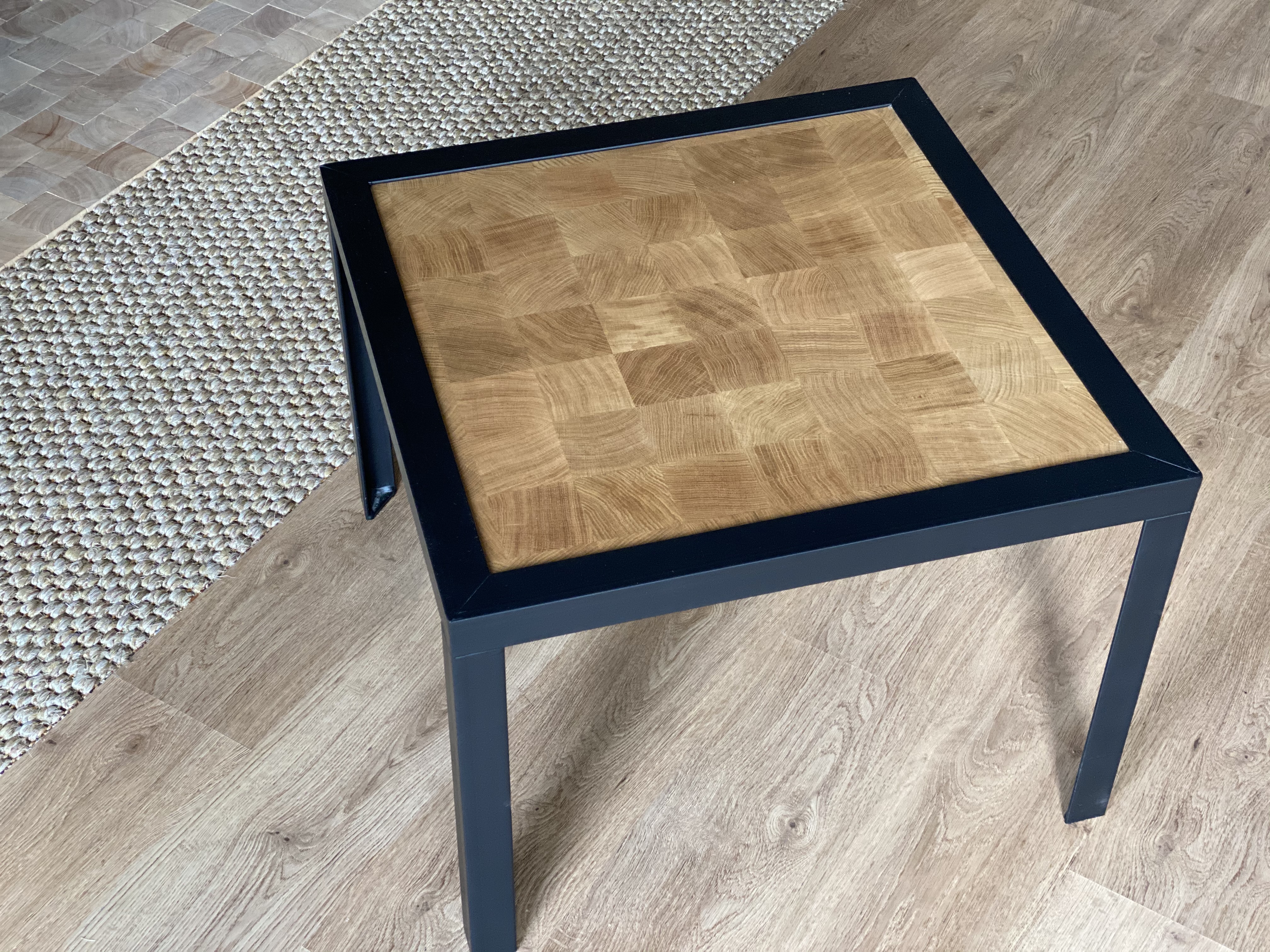 Table basse gigogne carré | Métal et bois