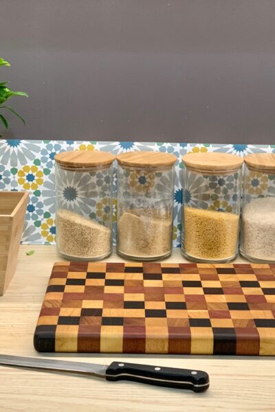 Planche patchwork en bois de bout – Multiessences